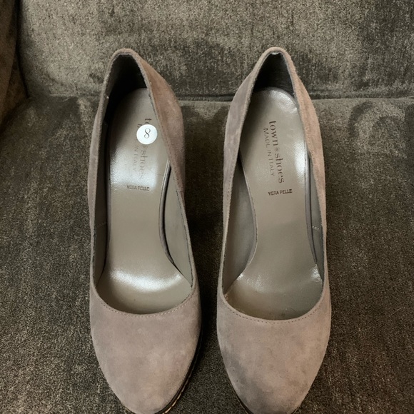 Grey Suede Heels - Picture 6 of 8